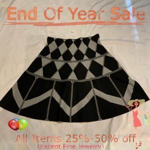NWT-Sioni gray and black mini skirt